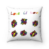 Love is Love cushion! With original childrens artwork! - HROC Gear & Apparel