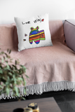 Love Wins cushion! With original childrens artwork! - HROC Gear & Apparel