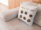 Love is Love cushion! With original childrens artwork! - HROC Gear & Apparel